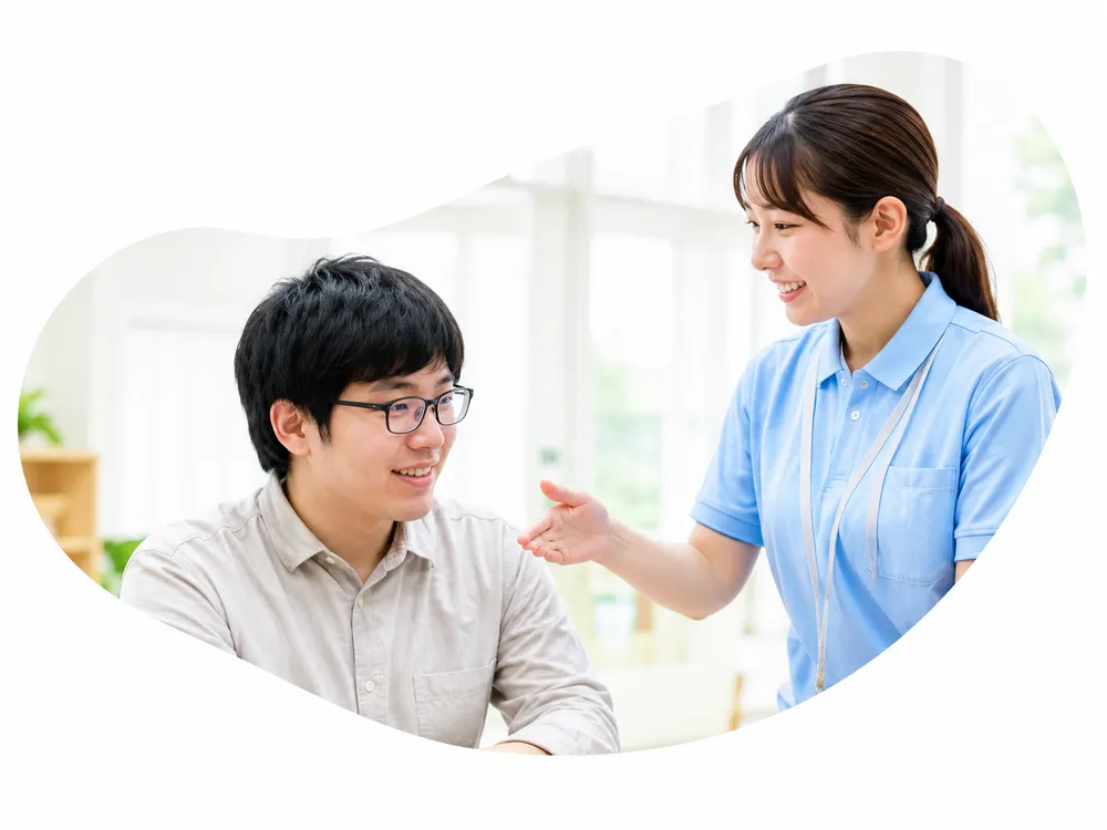 利用者に寄り添う支援の様子